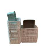 Storage Baskets Mixed Lot - Curver & Room Essentials (8 Pieces)