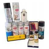 K - Art Supplies Mixed Lot Winsor & Newton Krylon Carolina Pencils