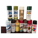 K - Spray Paint Lot Rust-Oleum Krylon Deft Design Master (Lot of 8)