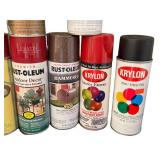 K - Spray Paint Lot Rust-Oleum Krylon Deft Design Master (Lot of 8)