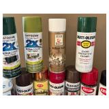 K - Spray Paint Lot Rust-Oleum Krylon Deft Design Master (Lot of 8)