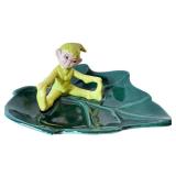 LR - Vintage Pixie on Leaf Ceramic Dish