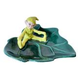 LR - Vintage Pixie on Leaf Ceramic Dish