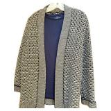 Talbots Sweater Set Long Sleeve Shirt & Cardigan Size XL (Lot of 2)