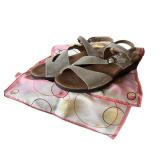 LR - New Trotters Sandals & Scarf Set