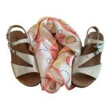 LR - New Trotters Sandals & Scarf Set