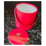 K - Red Kitchen Decor Mixed Lot Proctor Silex Toaster, Apple Candle and  Ice Bucket