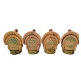 K - Thanksgiving Turkey Decor & Salt & Pepper Shakers Mixed Lot 14 Pieces