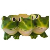 K - Frog Planters & Resin Frog Mixed Lot