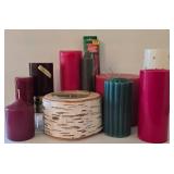 K - Candle Assortment - Yankee, Woodbridge, JoyBrite & Birch Holder