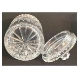 K - Crystal Canister Set, Candleholders, Vase & Tumbler Mixed Lot