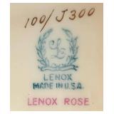 K - Swan Trinket Dish & Candle Holder Set Lenox Rose (4 Pieces)