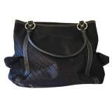 MBR - Tote Bag - Talbots Black Woven Trim