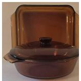 K - Pyrex Fire-King Anchor Hocking Glass Bakeware Set (Lot of 5)