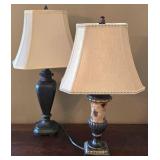 K - Table Lamps Pair With Shades