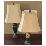 K - Table Lamps Pair With Shades
