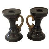 K - Candleholders Mixed Lot Lantern Pair, Ashland Candles & Pedestals