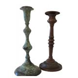 K - Candleholders Mixed Lot Lantern Pair, Ashland Candles & Pedestals