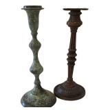 K - Candleholders Mixed Lot Lantern Pair, Ashland Candles & Pedestals