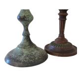 K - Candleholders Mixed Lot Lantern Pair, Ashland Candles & Pedestals