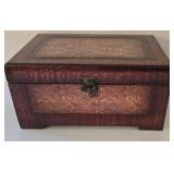 K - Lacquered Box & Tray Marquetry Set
