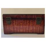 K - Lacquered Box & Tray Marquetry Set