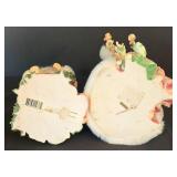 LR - Christmas Santa Figurines Pair With Children
