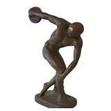 LR - Bronze Discus Thrower Sculpture 8in X 13in