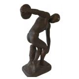 LR - Bronze Discus Thrower Sculpture 8in X 13in
