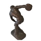 LR - Bronze Discus Thrower Sculpture 8in X 13in
