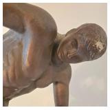 LR - Bronze Discus Thrower Sculpture 8in X 13in