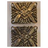 LR - Costume Jewelry Shoe Toe Clips & Bow Brooch Mixed Lot