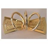 LR - Costume Jewelry Shoe Toe Clips & Bow Brooch Mixed Lot