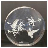 LR - Vintage Lucite Hummingbird Sculpture Frank R Albrecht
