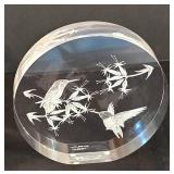 LR - Vintage Lucite Hummingbird Sculpture Frank R Albrecht