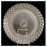 LR - Crystal Serving Pieces Mixed Lot 4 Piece 14in Platter