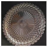 LR - Crystal Serving Pieces Mixed Lot 4 Piece 14in Platter