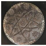 LR - Crystal Serving Pieces Mixed Lot 4 Piece 14in Platter