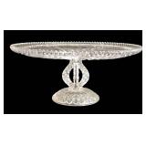 LR - Crystal Serving Pieces Mixed Lot 4 Piece 14in Platter
