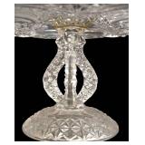 LR - Crystal Serving Pieces Mixed Lot 4 Piece 14in Platter