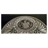LR - Crystal Serving Pieces Mixed Lot 4 Piece 14in Platter