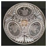 LR - Crystal Serving Pieces Mixed Lot 4 Piece 14in Platter