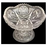 LR - Crystal Serving Pieces Mixed Lot 4 Piece 14in Platter