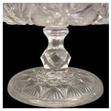 LR - Crystal Serving Pieces Mixed Lot 4 Piece 14in Platter