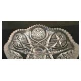 LR - Crystal Serving Pieces Mixed Lot 4 Piece 14in Platter