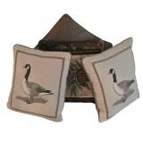 LR - Decorative Pillow Mixed Lot Goose Motif Riverdale Pinecone Dakota (Lot of 4)