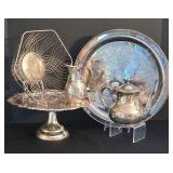 LR - Silverplate Serving Pieces Mixed Lot (Lot of 5)