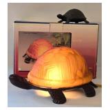 LR - Turtle Lamp With Original Box & Turtle Key Holder