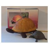 LR - Turtle Lamp With Original Box & Turtle Key Holder