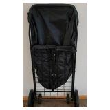 LR - Laundry Cart Set - Folding Rolling Black & White (Lot of 2)